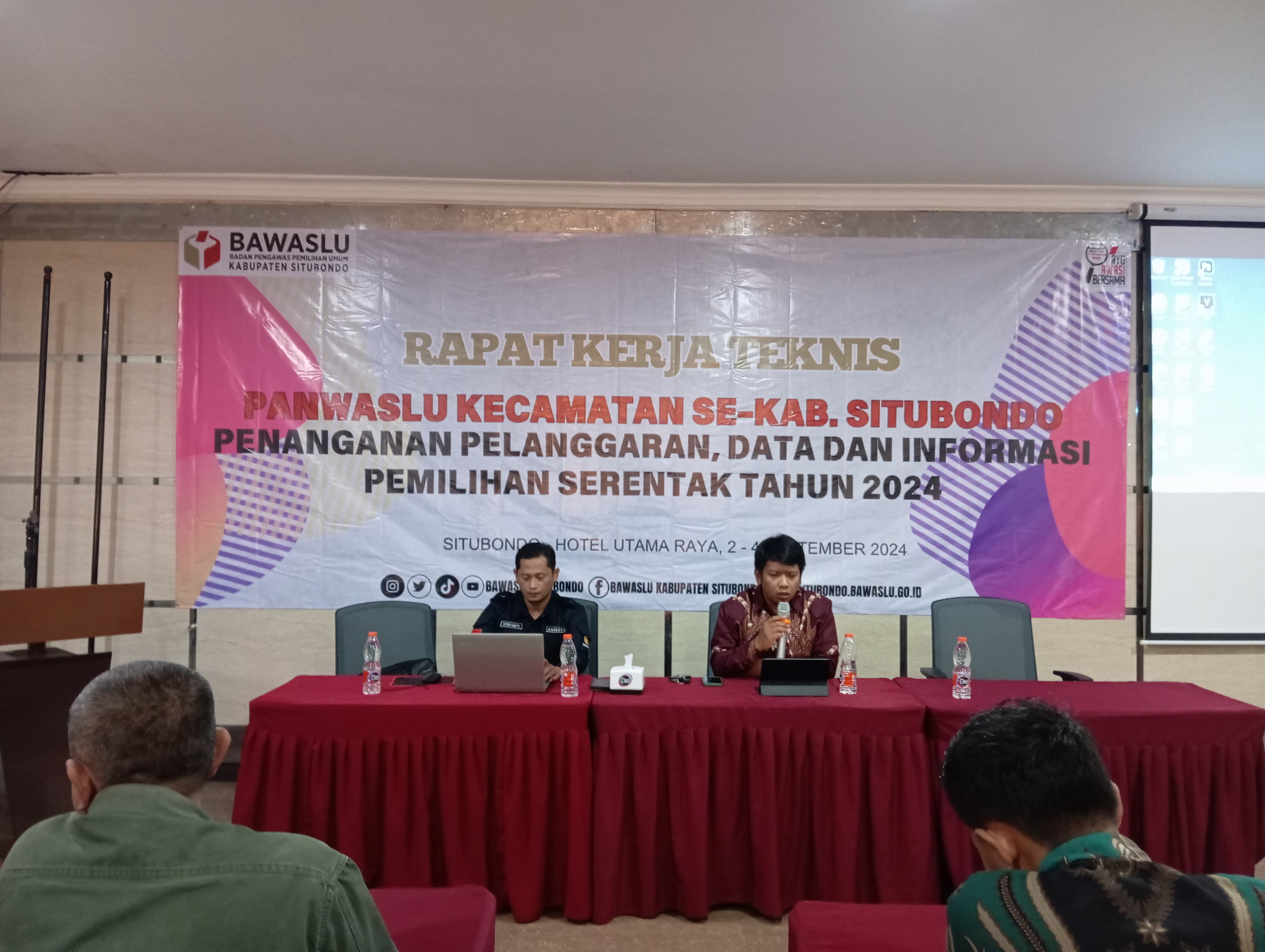 Rakernis Penanganan Pelanggaran pada Pemilihan Serentak Tahun 2024, di Utama Raya Hotel (2-3/9/2024) 