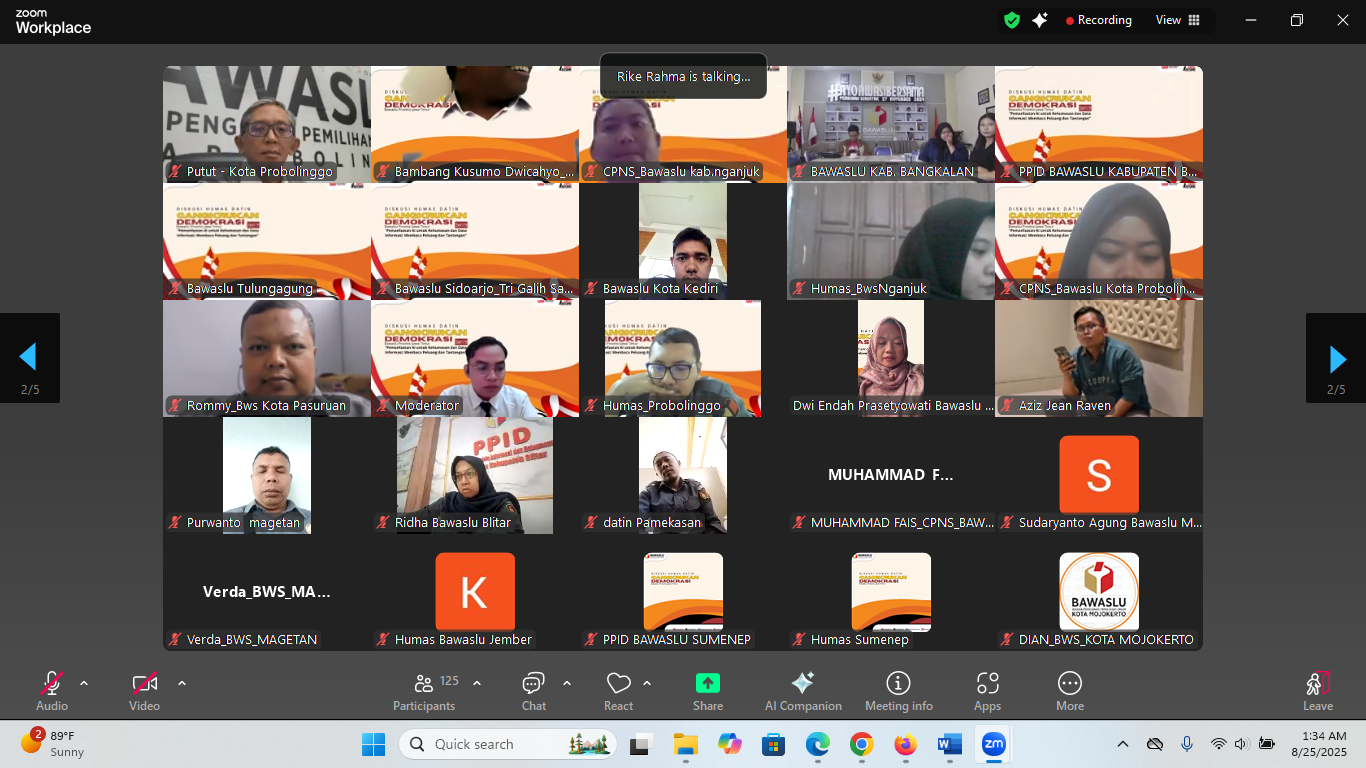 Cangkrukan Demokrasi : “Manajemen Informasi dan Pengolahan Data Berbasis AI”