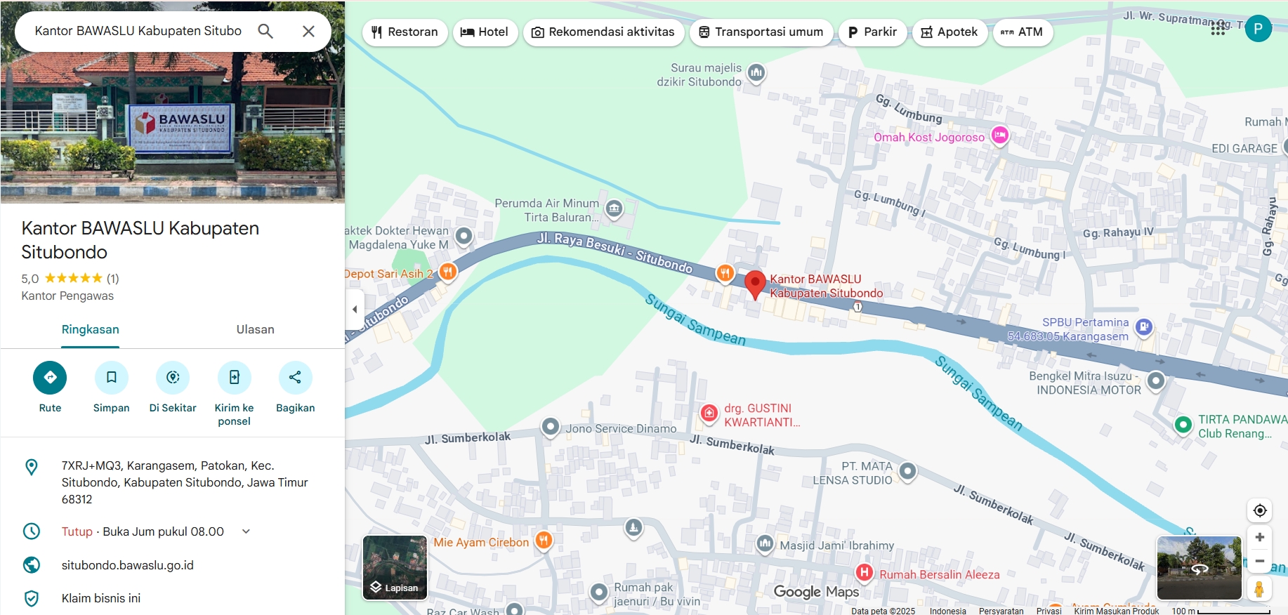 Alamat Kantor Bawaslu Situbondo