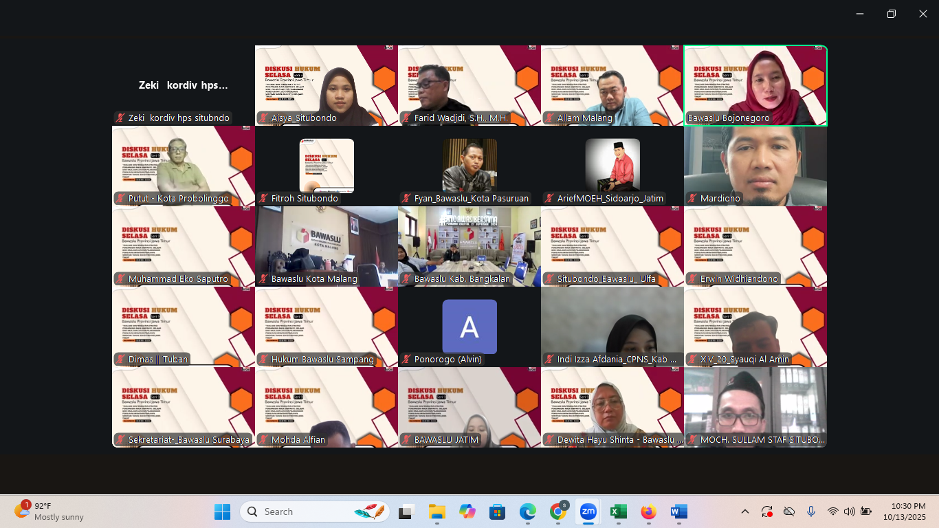 Fitriyanto, Anggota Bawaslu Situbondo: Kepastian Hukum Sebagai Tolok Ukur Pemilu Berintegritas