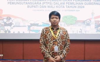 Sainur Rasyid, Kordiv SDMO dan Diklat saat mengikuti Rakor Bawaslu RI di Jogjakarta