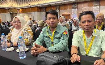 Kordiv SDMO Diklat saat mengikuti Rapat Integrasi dan Validasi Data Pengawas Pemilu 2024.