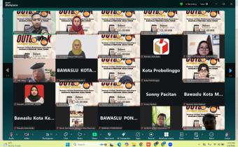 ZOOM MEETING KERASIPAN DENGAN TEMA “MENJAGA WARISAN, MEMBANGUN MASA DEPAN” OLEH BAWASLU PROVINSI JAWA TIMUR